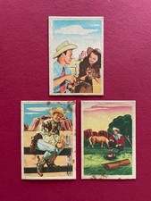 Roy Rogers - 1953 Post Cereal Pop Out - Card # 11 / 12 / 32 - Lot of 3 picture