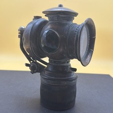 Antique 1899 The Badger Brass Mfg Co. Solar Bicycle/Motorcycle Lamp Lantern picture