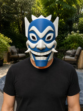 Blue Spirit Mask Cosplay Costume Prop Anime Theater Opera Style Display New picture