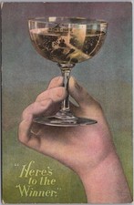 Vintage 1908 VANDERBILT CUP RACE Postcard 