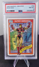 1990 Marvel Universe Iron Man #42 PSA 8 picture