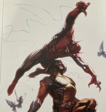 Secret Invasion #7 Limited Ed Giclee on Canvas Vampire Spiderman & Wolverine picture
