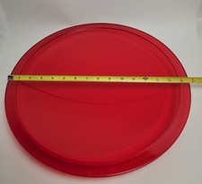 Huge Vintage GE 4830571 KGI Airport Rotating Beacon Red Glass Lens 15.75