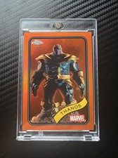 2025 Topps Chrome Marvel THANOS True Orange Refractor 07/25 - NEW MOVIE picture