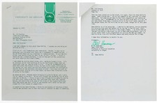 Bill Bowerman Founder of Nike Steve Prefontaine Coach Signed AUTO Letter PSA/DNA picture