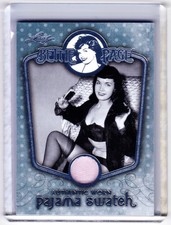 2014 Leaf Bettie Page Collection Authentic Worn Pajama Swatch Relic Card picture