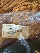 Vietnam Era Coveralls Flying Summer Type CS/FRP-1 Size 38R - NOS in Wrap w/Tag  picture