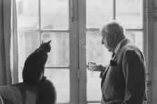 Portrait of Jacques Prevert at his home in 1963 Historic Old Photo 2 picture
