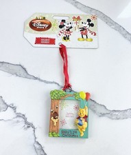 Disney Baby’s First Christmas Picture Frame Christmas Ornament Pooh Bear New  picture