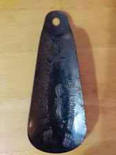 B.N. Lefkowitz 108 Delancey St NYC Metal Shoe Horn Advertising Rare Vintage picture