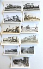 C. 1940s Central Of New Jersey RR Steam Locomotive Photo Lot Of 11 picture