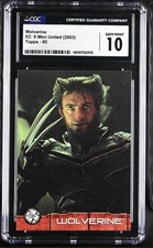 2003 TOPPS MARVEL X2:  X-MEN UNITED #2 WOLVERINE CGC 10 GEM MINT💥 Highest Grade picture