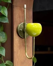1950'S Mid-Century Modern Wall Sconce Italian Sputnik Brass Wall Sconces lights picture