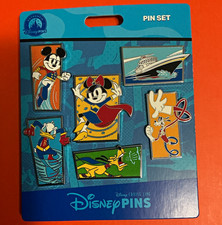 Disney Disney Cruise Line Pin Set - Mickey, Minnie, Donald, Goofy, Pluto & Ship picture