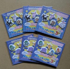 Pokemon x Lotte Yukimi Daifuku Puni Puni Mochi Sticker 6pc Set 3 Sets Japan picture