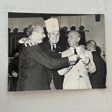 Juan Manuel Fangio Louis Chiron Nino Farina Press Photo Photograph 1962 Racing picture