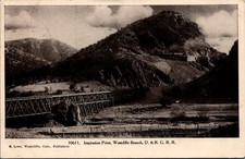 1913 Inspiration Point Westcliffe Branch D&RG RR Railroad Bridge Postcard picture