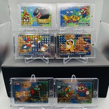 Super Mario World 1993 Banpresto Prism Card 6 Card Set Nintendo Japan Vintage picture
