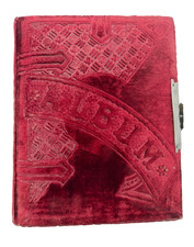 Antique Red Velvet Photo Album picture