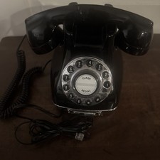POLYCONCEPT USA METRO PHONE Black Retro Reproduction w/ Digital Dial Vintage picture