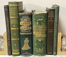Antique Decorative 6-Book Lot Illustrated Wyeth Dickens Gilt Bindings 1881-1924 picture