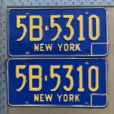 1968 New York license plate pair 5B 5310 YOM DMV Erie Ford Chevy Dodge 13615 picture