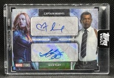 2026 Topps Vault Marvel Brie Larson Samuel L Jackson Auto/25 Captain Nick Fury picture