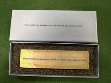 VILMAIN & KLINGER Solid Pewter Heavy Paperweight (14.5 OZ) Inspirational Quote picture