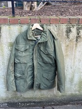 1967 US Military Aluminum Zip 2nd Pattern M-65 Field Jacket Small-Reg w/ Liner picture