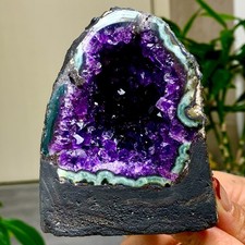 488g Natural Amethyst geode quartz cluster crystal specimen Healing 615 picture