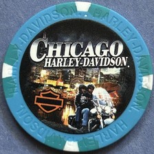 Harley Davidson Wide Print Poker Chip Chicago HD in Chicago, Illinois    CLOSED picture