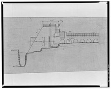 Photo:Niagara Mohawk Archives 1900s Engineering Drawing Ink on Linen Copy picture