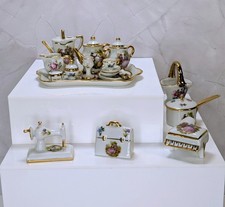 Limoges France Miniature 23-Pc Collection - Hand-Painted Fragonard - 1:12 Scale picture