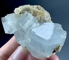 440 Ct Natural Aquamarine Crystal With Mica From Pakistan picture