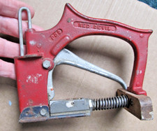 Vintage Red Devil PD2 Window Glazing Point Driver Antique Tool Stapler - Works picture