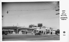 View from 10th and Sierra Way Lancaster, California 1950s OLD PHOTO picture