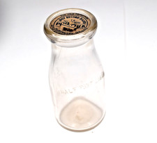 Half Pint Milk Bottle Farmington Il. Roy Record Dairy 5 1/2
