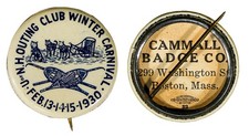 Celluloid Pinback U. OF N.H. OUTING CLUB WINTER CARNIVAL • FEB.13-14-15-1930 picture