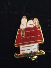 Vintage Peanuts Snoopy Doghouse Lapel Pin picture