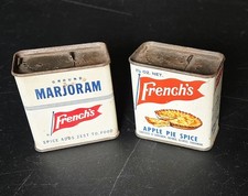 Vintage French's Apple Pie Spice & Marjoram Tins Rochester NY picture