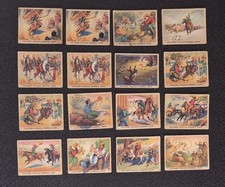 1937 GUM Inc. R172 Wild West Cowboys Indian Series 2 VG Ink 16 Card Lot #s 26-47 picture