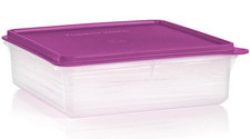 Tupperware Snack n stor Storage container 2.9L 9x9 SQUARE Mulberry NEW picture