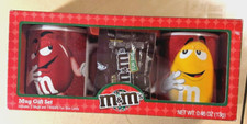 2017 M&M's CHARACTER Coffee Tea Mug Gift Set 2 Red Mugs Red Yellow Characters picture