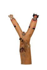 Hopi  Preston Duwyenie Three Figure Kachina / Katsina Sculpture picture