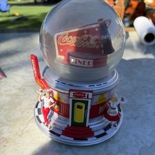 COCA-COLA Rocking And Rolling Illuminating Glitter Globe Bradford Exchange Read picture