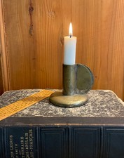 Vtg ALBERT REIMANN Candlestick BAUHAUS Deco 30s Germany brutalist patina picture