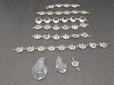 Set 40 Crystal Octagonal Double Bevel Jewels-Prisms. picture