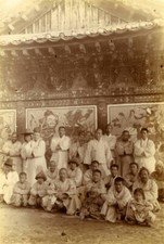 Monks China Chinese In 1894 OLD PHOTO picture