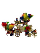 Sicilian Wooden Cart 3 pieces cm 15 cm 20 cm 25 Handmade in Italy picture