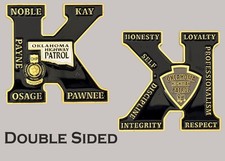 Oklahoma Highway Patrol King Card Challenge Coin  J#42 picture